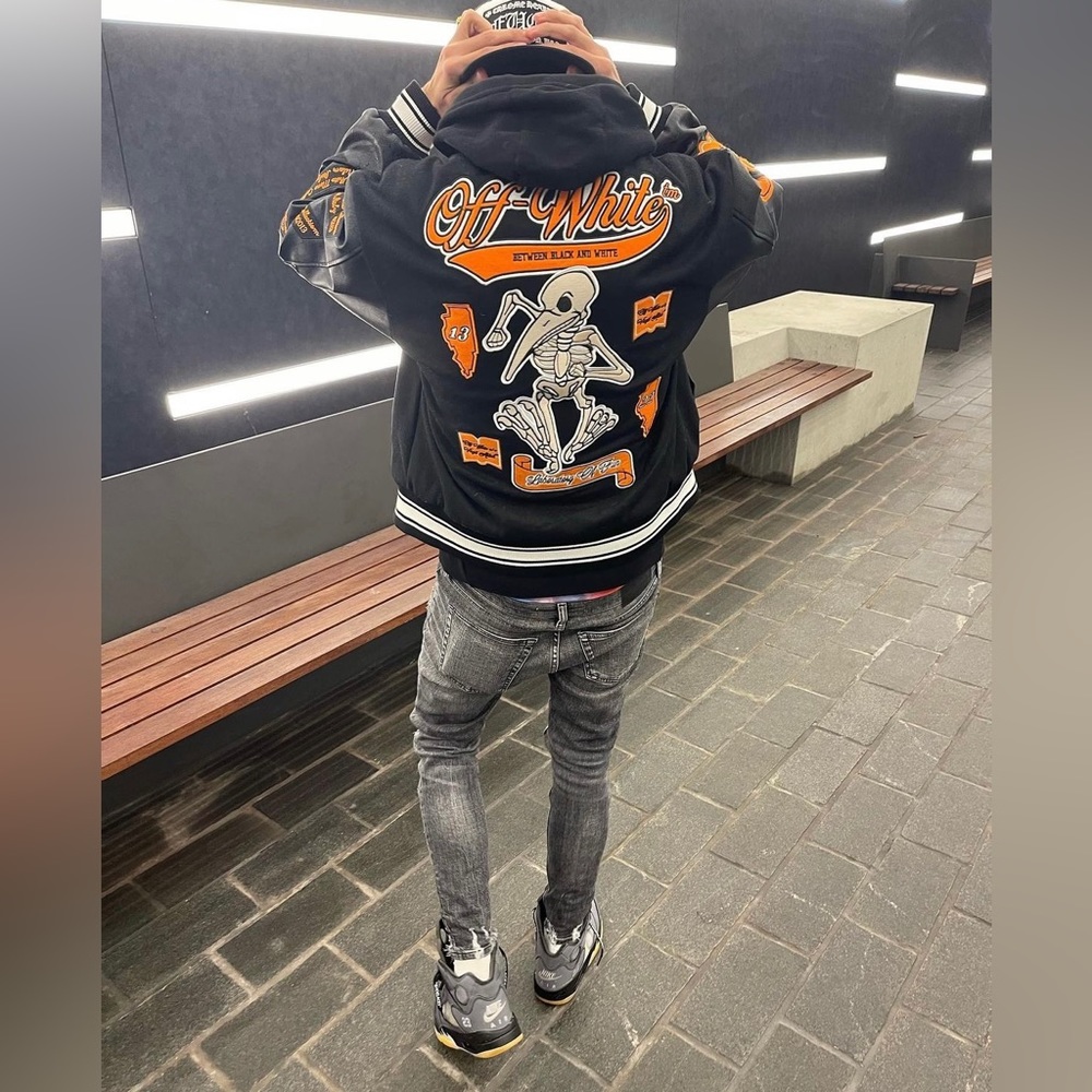 OFF-WHITE Men’s Varsity Jacket (100% Authentic)